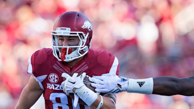 Arkansas's Drew Morgan discusses life under Bret Bielema, playing with his brother and his definition of "The Juice"
